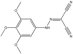 2-(3,4,5-Trimethoxyphenyl)hydrazonomalononitrile Structure