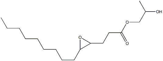 4,5-Epoxymyristic acid 2-hydroxypropyl ester Structure