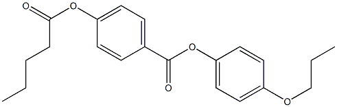 p-Pentanoyloxybenzoic acid p-propoxyphenyl ester,,结构式