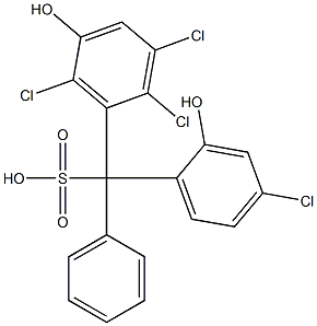 (4-Chloro-2-hydroxyphenyl)(2,3,6-trichloro-5-hydroxyphenyl)phenylmethanesulfonic acid