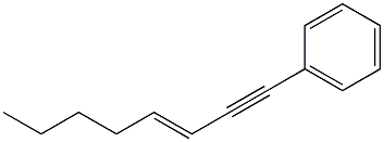 1-フェニル-3-オクテン-1-イン 化学構造式