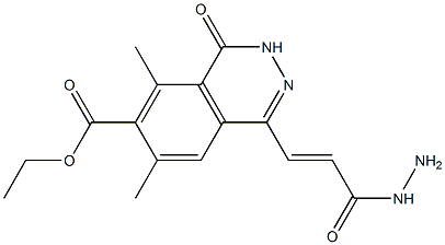 6,8-Dimethyl-4-[2-(hydrazinocarbonyl)ethenyl]-1-oxo-1,2-dihydrophthalazine-7-carboxylic acid ethyl ester