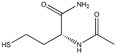 (R)-2-(Acetylamino)-4-mercaptobutanamide Structure