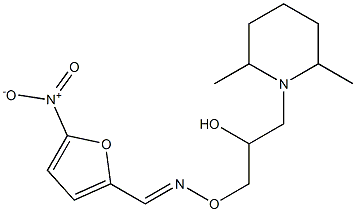  5-Nitro-2-furancarbaldehyde O-[3-(2,6-dimethyl-1-piperidinyl)-2-hydroxypropyl]oxime