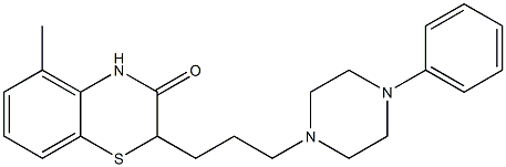 2-[3-[4-(Phenyl)piperazin-1-yl]propyl]-5-methyl-2H-1,4-benzothiazin-3(4H)-one Structure