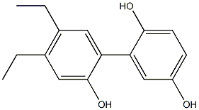 4',5'-Diethyl-1,1'-biphenyl-2,2',5-triol Structure