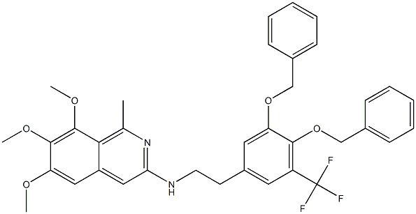 N-[2-[5-(Trifluoromethyl)-3,4-bis(benzyloxy)phenyl]ethyl]-6,7,8-trimethoxy-1-methylisoquinolin-3-amine