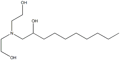 1-[Bis(2-hydroxyethyl)amino]-2-decanol 结构式