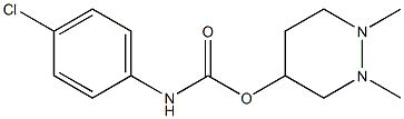 4-Chlorophenylcarbamic acid 1,2-dimethyl-(1,2,3,4,5,6-hexahydropyridazin)-4-yl ester,,结构式