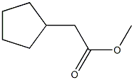 Cyclopentylacetic acid methyl ester Structure