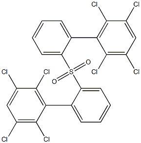 2,3,5,6-Tetrachlorophenylphenyl sulfone Struktur