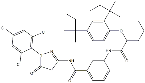 1-(2,4,6-Trichlorophenyl)-3-[3-[2-(2,4-di-tert-pentylphenoxy)valerylamino]benzoylamino]-5(4H)-pyrazolone