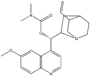 (9S)-9-(Dimethylcarbamoyloxy)-10,11-dihydro-6'-methoxycinchonan Structure
