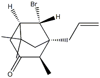 (1R,2R,5R,8S)-8-Bromo-2,6,6-trimethyl-1-(2-propenyl)bicyclo[3.2.1]octan-3-one,,结构式