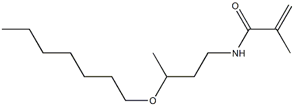 N-(3-Heptyloxybutyl)methacrylamide Structure