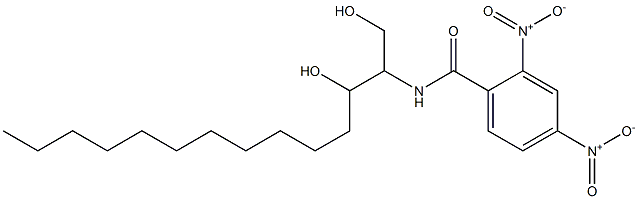 N-(1,3-Dihydroxytetradecan-2-yl)-2,4-dinitrobenzamide 结构式