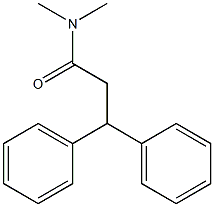 3,3-Diphenyl-N,N-dimethylpropanamide Structure