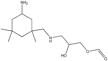 3-[[N-(3-Formyloxy-2-hydroxypropyl)amino]methyl]-3,5,5-trimethylcyclohexylamine 结构式