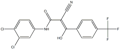 2-Cyano-3-hydroxy-3-[4-trifluoromethylphenyl]-N-[3,4-dichlorophenyl]acrylamide