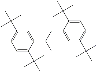 1,2-ビス(2,5-ジ-tert-ブチルフェニル)プロパン 化学構造式
