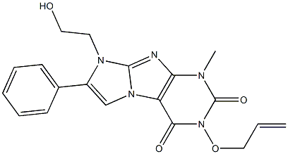 3-Allyloxy-8-(2-hydroxyethyl)-1-methyl-7-phenyl-1H-imidazo[2,1-f]purine-2,4(3H,8H)-dione|