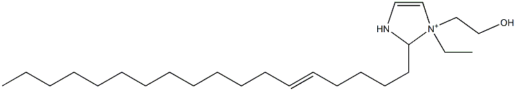 1-Ethyl-1-(2-hydroxyethyl)-2-(5-octadecenyl)-4-imidazoline-1-ium Structure