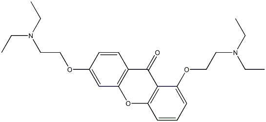 1,6-Bis[2-(diethylamino)ethoxy]-9H-xanthen-9-one Struktur