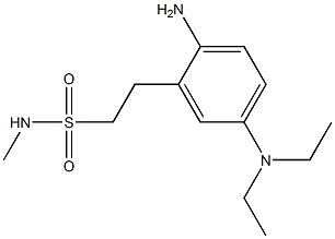 2-Amino-5-(diethylamino)-N-methylbenzeneethanesulfonamide 结构式