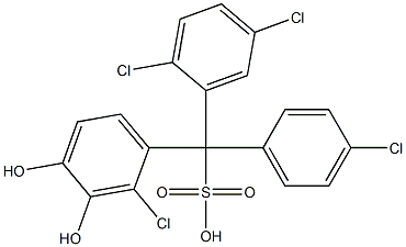 (4-Chlorophenyl)(2,5-dichlorophenyl)(2-chloro-3,4-dihydroxyphenyl)methanesulfonic acid|