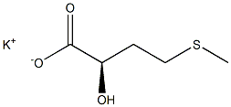 (R)-2-Hydroxy-4-(methylthio)butanoic acid potassium salt Struktur
