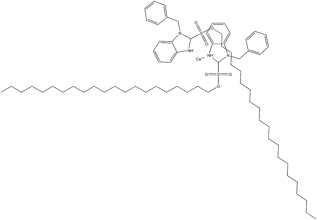 Bis(1-benzyl-2,3-dihydro-2-henicosyl-1H-benzimidazole-2-sulfonic acid)calcium salt|