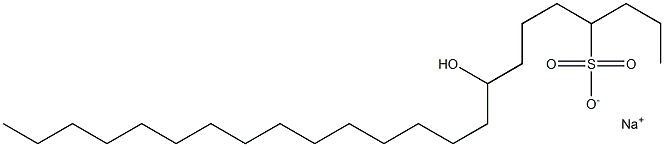 8-Hydroxytricosane-4-sulfonic acid sodium salt 结构式