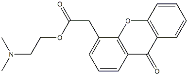 9-Oxo-9H-xanthene-4-acetic acid 2-dimethylaminoethyl ester Struktur