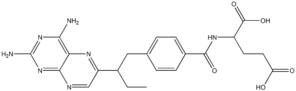 2-[4-[2-(2,4-Diaminopteridin-6-yl)butyl]benzoylamino]glutaric acid Structure