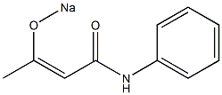 N-フェニル-3-(ソジオオキシ)-2-ブテンアミド 化学構造式