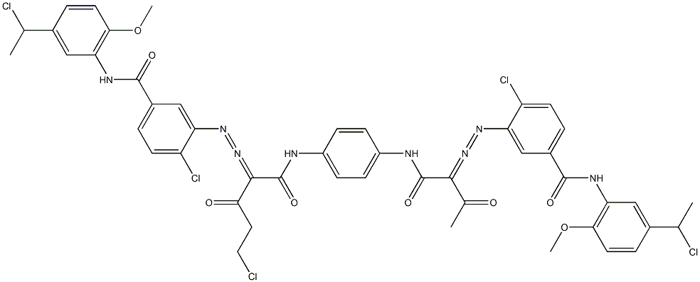  3,3'-[2-(Chloromethyl)-1,4-phenylenebis[iminocarbonyl(acetylmethylene)azo]]bis[N-[3-(1-chloroethyl)-6-methoxyphenyl]-4-chlorobenzamide]