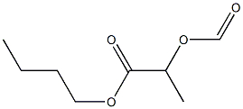 2-ホルミルオキシプロパン酸ブチル 化学構造式