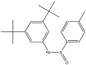 N-(3,5-Di-tert-butylphenyl)-N-(4-methylphenylsulfinyl)aminyl radical Structure