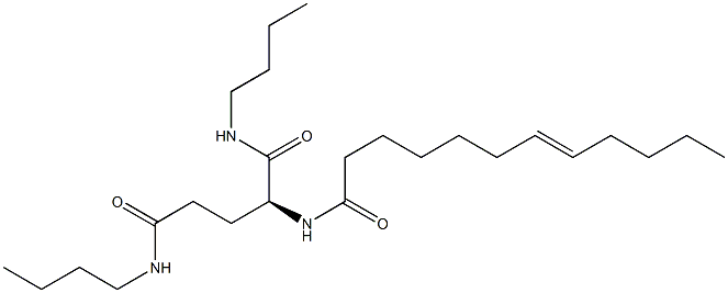 N2-(7-Dodecenoyl)-N1,N5-dibutylglutaminamide Struktur
