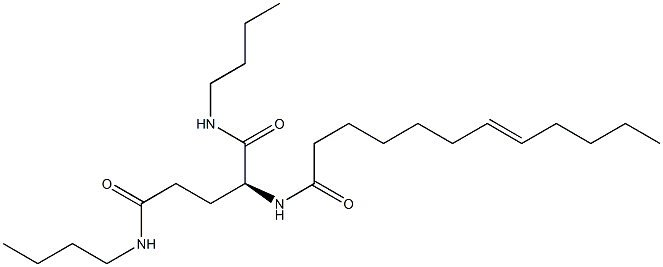 N2-(7-Dodecenoyl)-N1,N5-dibutylglutaminamide Structure