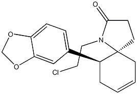 (5S,10S)-1-(2-Chloroethyl)-10-(1,3-benzodioxol-5-yl)-1-azaspiro[4.5]dec-7-en-2-one Structure