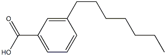 3-Heptylbenzoic acid 结构式