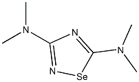 3,5-ビス(ジメチルアミノ)-1,2,4-セレナジアゾール 化学構造式