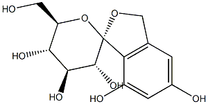 (1S,3'R,4'S,5'S,6'R)-3',4',5',6'-Tetrahydro-6'-(hydroxymethyl)spiro[isobenzofuran-1(3H),2'-[2H]pyran]-3',4',5,5',7-pentol 结构式