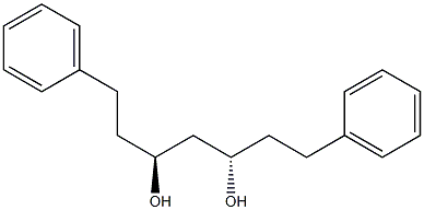 (3S,5S)-1,7-ジフェニル-3,5-ヘプタンジオール 化学構造式