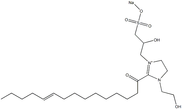 1-(2-Hydroxyethyl)-3-[2-hydroxy-3-(sodiooxysulfonyl)propyl]-2-(10-pentadecenoyl)-2-imidazoline-3-ium|