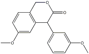 4-(3-Methoxyphenyl)-6-methoxyisochroman-3-one Structure