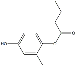 Butyric acid 4-hydroxy-2-methylphenyl ester