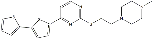 2-[2-(4-Methyl-1-piperazinyl)ethylthio]-4-[5-(2-thienyl)-2-thienyl]pyrimidine