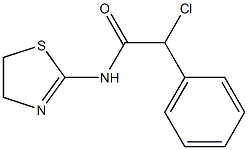 N-(2-Thiazolin-2-yl)-2-(phenyl)-2-chloroacetamide Structure